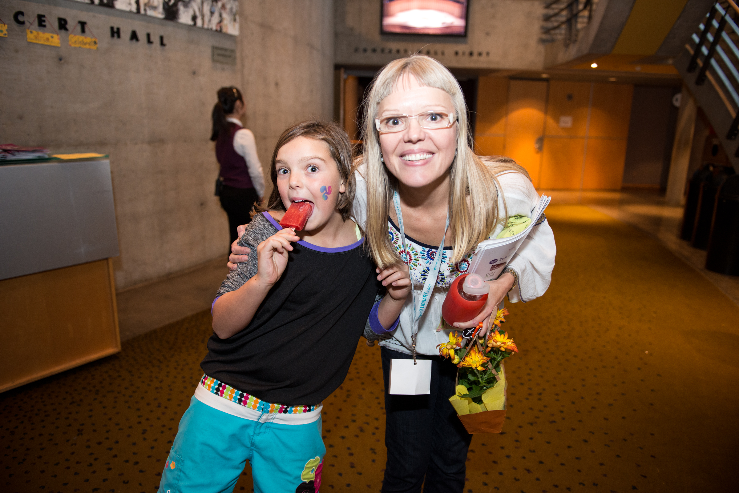 Madeleine Shaw and her daughter Gigi at G Day Vancouver 2014