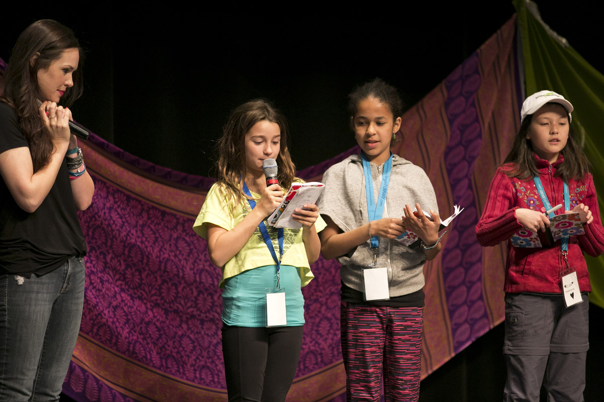 Kate Whitfield and girls at G Day Toronto, 2015